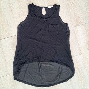 EM Black Sleeveless Women's Top Sz S